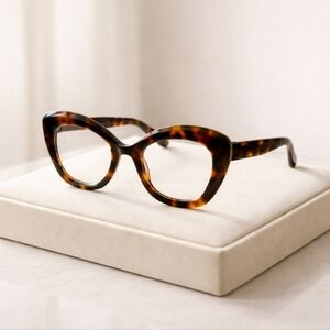 +300 Oversized Tortoise Shell Cat-Eye Reading Glasses